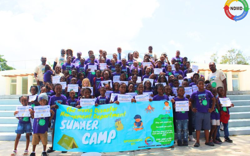 Nevis Disaster  Management  Department Conclude Successfull Annual Summer Safety Camp