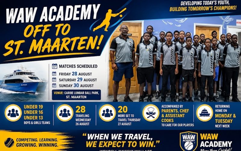 WAW Academy Heads to St. Maarten for Youth Cricket Series