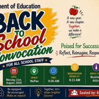 Nevis Education Department to Host Back-to-School Convocation to Mark Start of New Academic Year