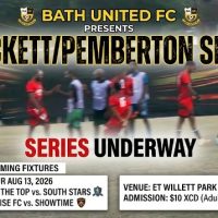 Bath United Football Club Kicks Off Inaugural Blackett/Pemberton Memorial Series at Et Willett Park