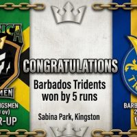 CPL : Barbados Tridents Edge Out Jamaica Kingsmen in Five-Run Sabina Park Thriller