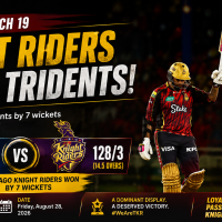 CPL 2026: Trinbago Knight Riders Crush Barbados Tridents by Seven Wickets