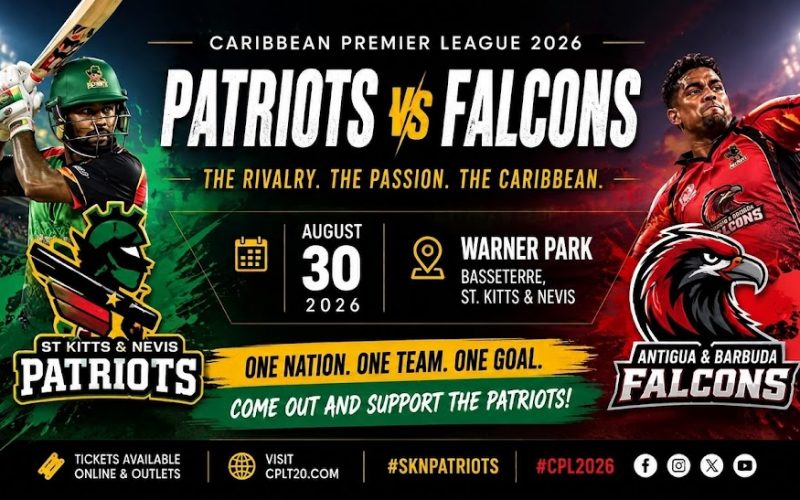 CPL : St. Kitts & Nevis Patriots  Set for Home  Clash Against Antigua  & Barbuda Falcons