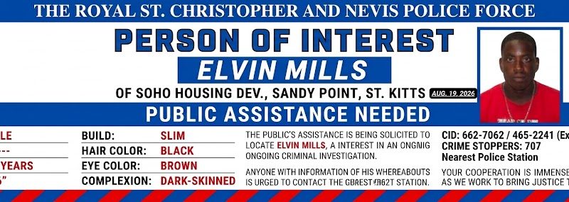 Police Seek Public Assistance to Locate Person of Interest Elvin Mills