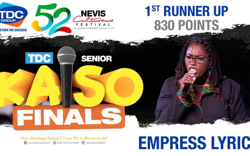 Empress Lyric Claims 1st Runner-Up in the 2026 TDC Senior Kaiso Competition