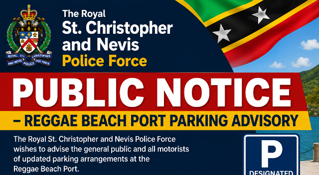 Public Notice – Reggae Beach Port Parking Advisory