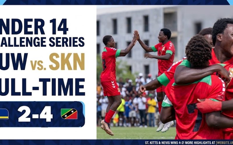 St. Kitts and Nevis U14 Young Sugar Boyz Secure Thrilling 4-2 Victory Over Curaçao in CFU Challenge Series