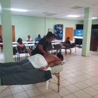 Goldha Franks Leads SKTA Training Session for Local Aloe Rub Vendors