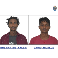 Nicklus David & Akeem Dos Santos  Sentenced for Robbery