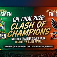 New Champion  Guaranteed as Jamaica Kingsmen and  Antigua & Barbuda  Falcons Clash  in CPL Final