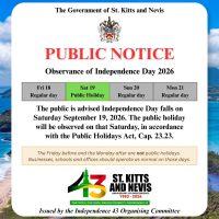 Independence Day 2026 to Be Observed on Saturday, September 19