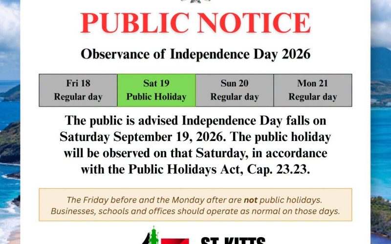 Independence Day 2026 to Be Observed on Saturday, September 19