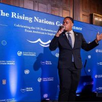 Nevisian Calypsonian Kay-Jel Smithen Brings Caribbean Voice to Climate Mobility Summit in New York