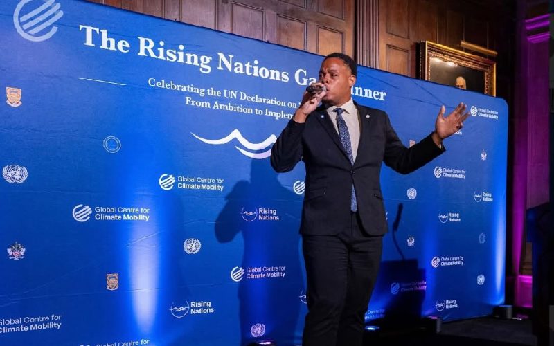 Nevisian Calypsonian Kay-Jel Smithen Brings Caribbean Voice to Climate Mobility Summit in New York