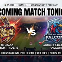 Trinbago Knight Riders Face Antigua & Barbuda Falcons Tonight at Queen’s Park Oval in CPL 2026 Action