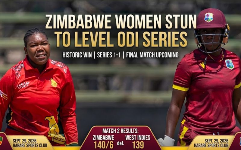 Zimbabwe Women Shock West Indies to Level ODI Series with Historic Win
