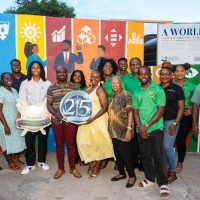Minister Phillip Commends SKNYPA for Community Mural Promoting Sustainability and Collective Action