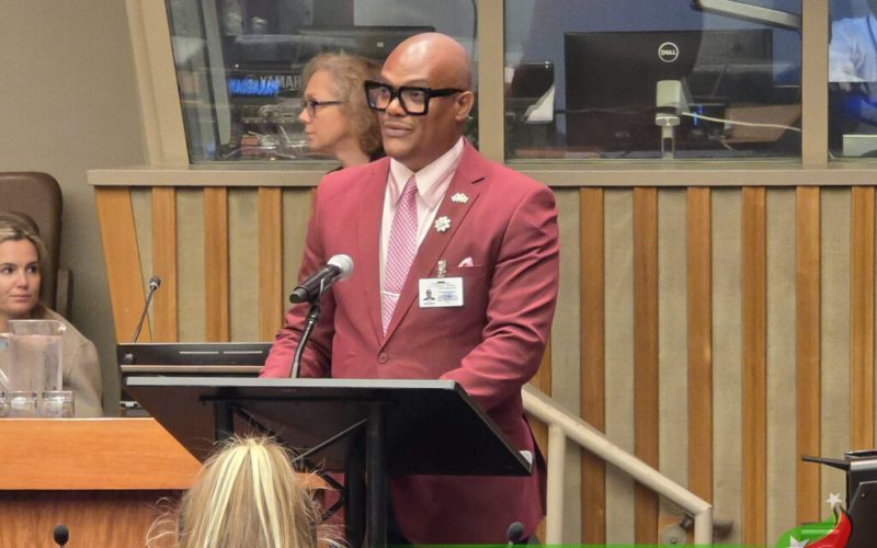Acting  Prime Minister Hanley Delivers Caricom Statement on Right to Developement at United Nations