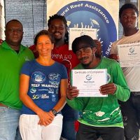 CARE SKN Partners  with Department  of  Marine  Resource  and  Blue Marine Foundation  to Train Local Reef Check ECODivers
