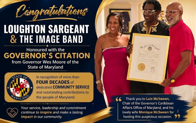Loughton Sargeant Honoured with Governor’s Citation for More Than Four Decades of Community Service in Maryland
