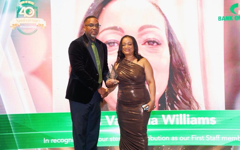 Mrs. Eunis Valencia Williams Honoured as Our First Employee