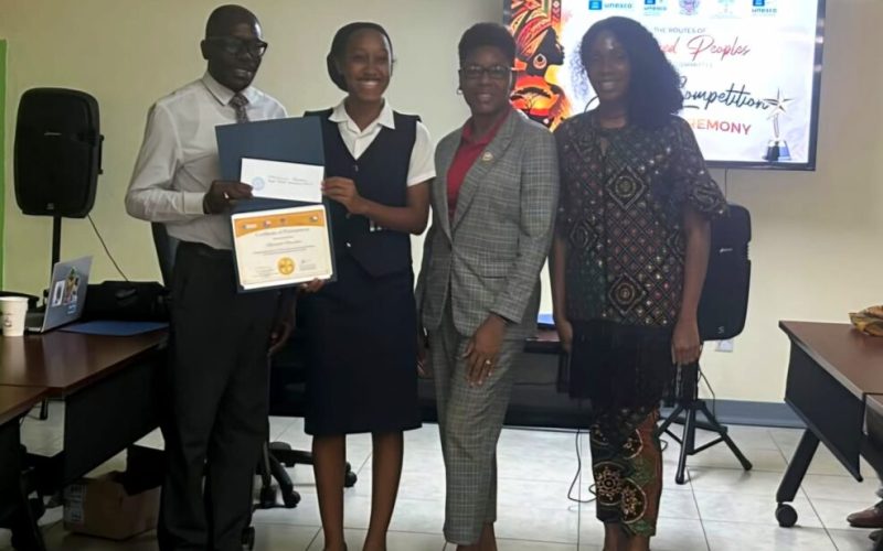 St Kitts -Nevis Students  Honoured  at UNESCO Routes  of Enslaved  Peoples Essay Competition  Award  Ceremony