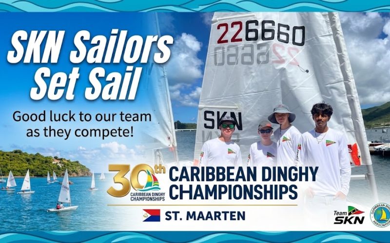 SKN Sailors Set Sail for the 30th Caribbean Dinghy Championships in St. Maarten