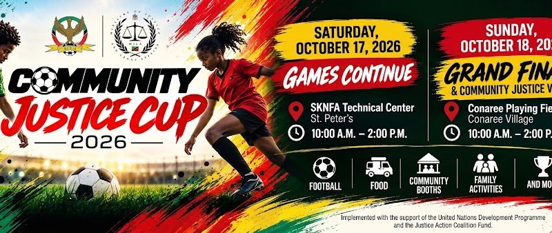 Community Justice Cup 2026 to Bring Football, Community Engagement and Justice Awareness to St. Peter’s and Conaree Village