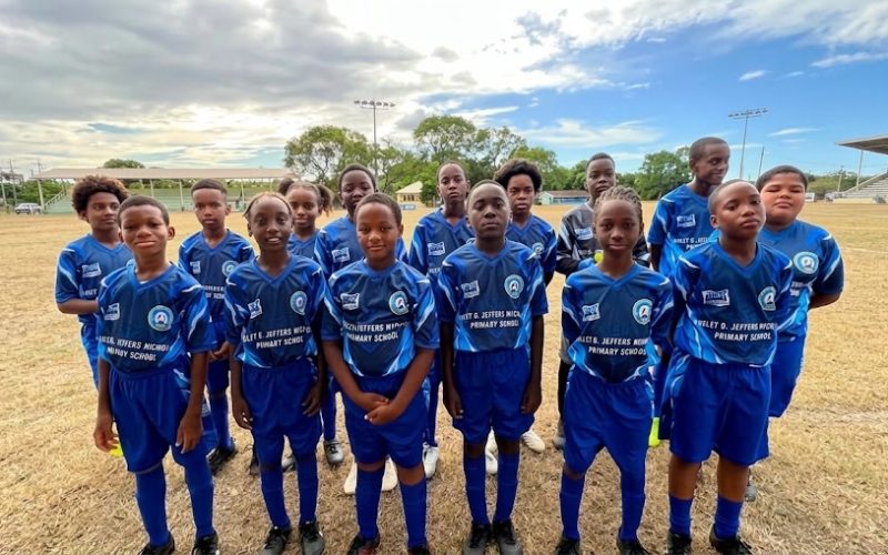 VOJN Thanks Blu Waves for Football Jersey Donation