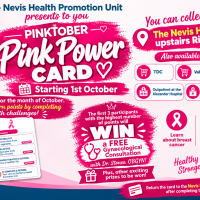 The Nevis Health Promotion Unit Launches “Pinktober Pink Power Card” Challenge to Promote Breast Cancer Awareness