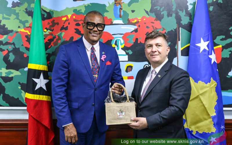 Acting Prime Minister Hanley Welcomes Kosovo Ambassador for  Courtesy Call
