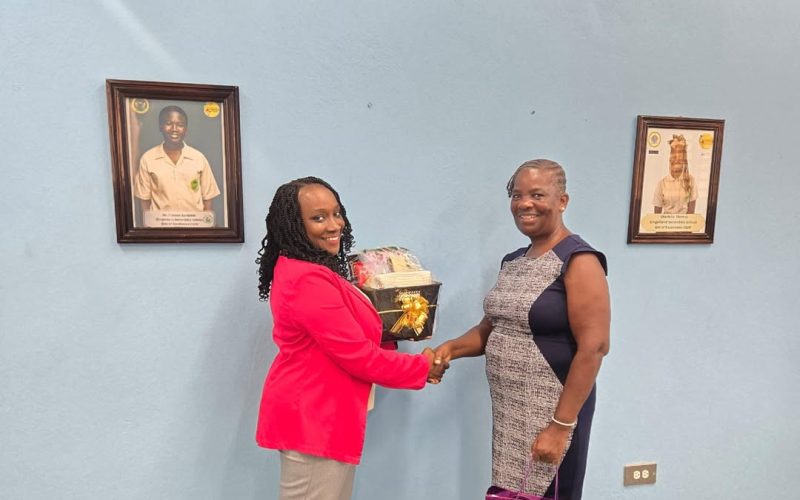 Gingerland Secondary School Honours Long-Serving Staff Member Ms. Paulette Pemberton