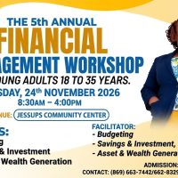 Young Adults in Nevis Invited to Participate in 5th Annual Financial Management Workshop