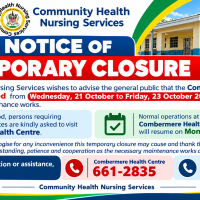 Combermere Health Centre to Close Temporarily for Essential Maintenance