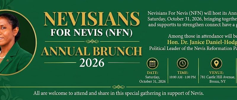 Nevisians for Nevis to Host Annual Brunch 2026 in the Bronx, New York