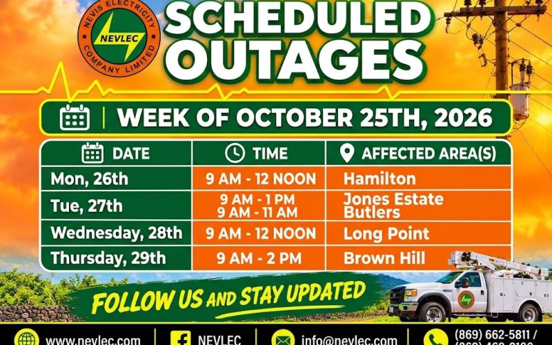 NEVLEC Announces Scheduled Maintenance Outages for Week of October 26